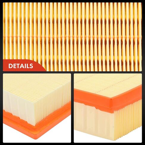 A-Premium Engine Air Filter Compatible with Audi A3, A3 Quattro, TT & Volkswagen Eos, Golf R, GTI, Jetta, Passat, L4 2.0L, Flexible Panel, Replace# 06F133843A in Saudi Arabia