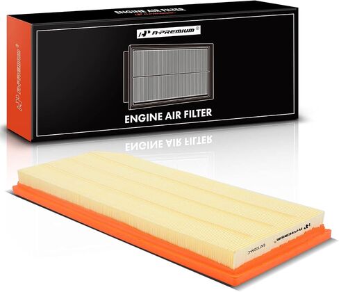 A-Premium Engine Air Filter Compatible with Audi A3, A3 Quattro, TT & Volkswagen Eos, Golf R, GTI, Jetta, Passat, L4 2.0L, Flexible Panel, Replace# 06F133843A in Saudi Arabia
