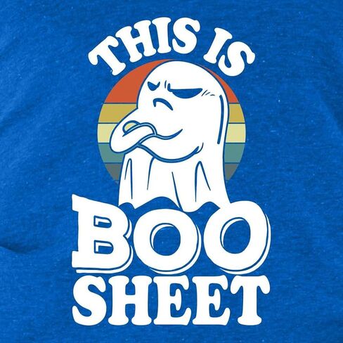 هذا هو قميص Boo Sheet Funny Ghost Halloween النسائي Racerback بدون أكمام ذو مقاس نحيف in Saudi Arabia