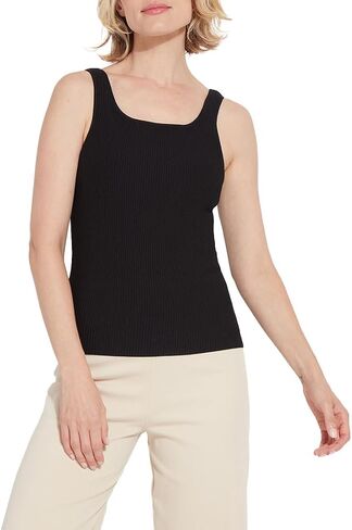 Lyssé Avril Sculpting Tank Top - قمصان بدون أكمام مضلعة للنساء وقميص بدون أكمام مناسب مع تمدد في 4 اتجاهات in Saudi Arabia