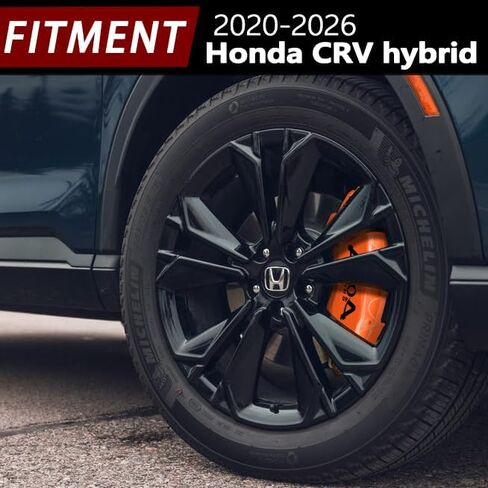 أغطية فرجار الفرامل الحمراء من AOOA لسيارة Honda CR-V 2020-2026 Hybrid | طقم غطاء الفرجار الأمامي والخلفي | سبائك ألومنيوم متينة، سهلة التركيب، مظهر رياضي مطور in Kuwait
