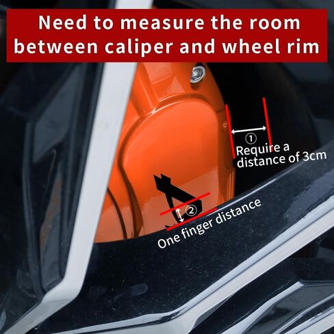 أغطية فرجار الفرامل الحمراء من AOOA لسيارة Honda CR-V 2020-2026 Hybrid | طقم غطاء الفرجار الأمامي والخلفي | سبائك ألومنيوم متينة، سهلة التركيب، مظهر رياضي مطور in Kuwait