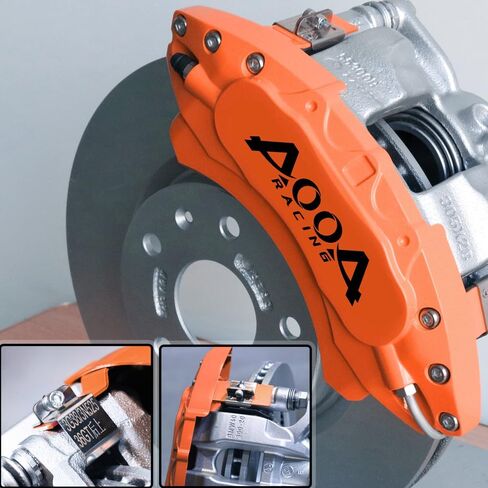 أغطية فرجار الفرامل الحمراء من AOOA لسيارة Honda CR-V 2020-2026 Hybrid | طقم غطاء الفرجار الأمامي والخلفي | سبائك ألومنيوم متينة، سهلة التركيب، مظهر رياضي مطور in Kuwait