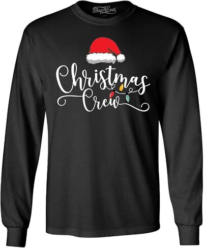 shop4ever Christmas Crew Matching Xmas Holiday Long Sleeve Shirt in Saudi Arabia