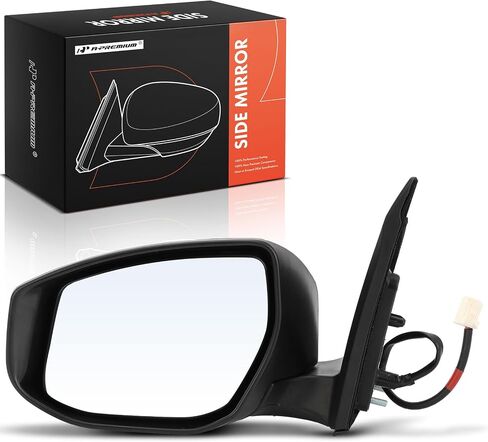A-Premium Driver Side Power Door Mirror - Compatible with Nissan Sentra 2013 2014 2015 - Non-Heated, Manual Folding Black Outside Rear View Mirror - Replace# 96302-3SG0B in Saudi Arabia