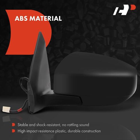 A-Premium Driver Side Power Door Mirror - Compatible with Nissan Sentra 2013 2014 2015 - Non-Heated, Manual Folding Black Outside Rear View Mirror - Replace# 96302-3SG0B in Saudi Arabia