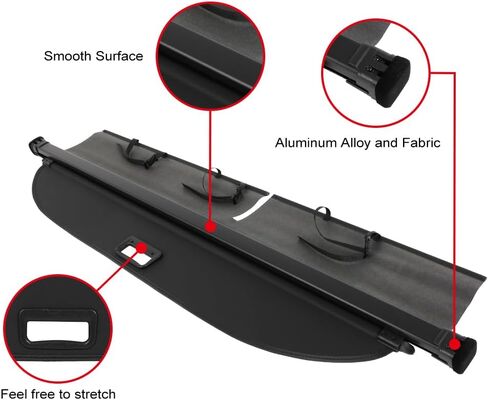 ECCPP Cargo Cover 2009-2015 for Toyota Venza 2.7L 2009-2015 for Toyota Venza 3.5L Rear Trunk Cover Shade Luggage Tonneau Security Cover in Saudi Arabia