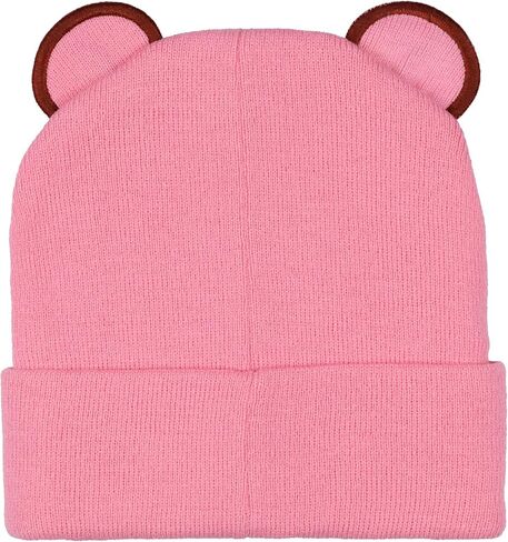 Bioworld Gloomy Bear Beanie Embroidered Face Design with 3-D Ears Adult Knitted Winter Hat Pink in Saudi Arabia