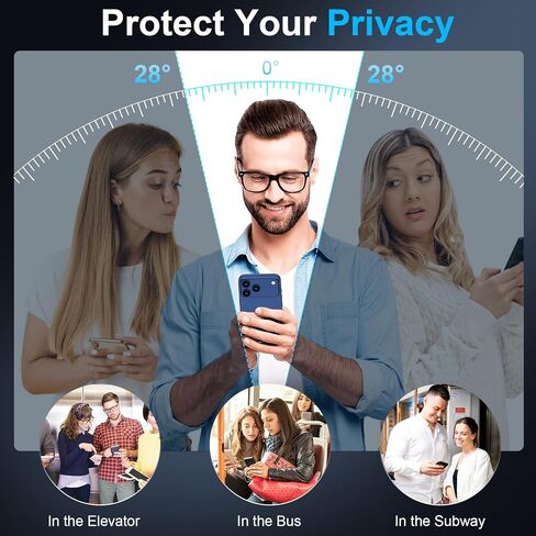 Lywhl [3 Pack] لـ iPhone 12 Pro Max Privacy Screen Protector ، ملحقات خاصة مضادة للتجسس الزجاجية ، [مع مجموعة سهلة التثبيت] in Kuwait