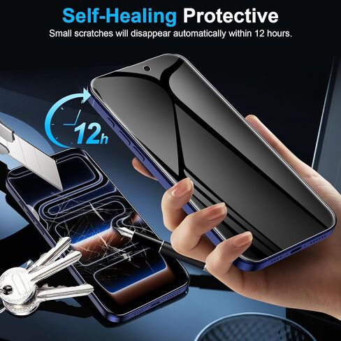 Lywhl [3 Pack] لـ iPhone 12 Pro Max Privacy Screen Protector ، ملحقات خاصة مضادة للتجسس الزجاجية ، [مع مجموعة سهلة التثبيت] in Kuwait