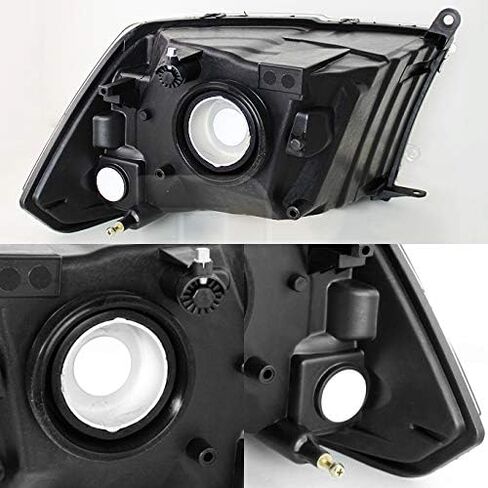 AKKON-للأسود 09-18 Ram 1500 2010-2018 Ram 2500 3500 شاحنة صغيرة المصابيح الأمامية المصابيح الأمامية استبدال مباشر in Saudi Arabia