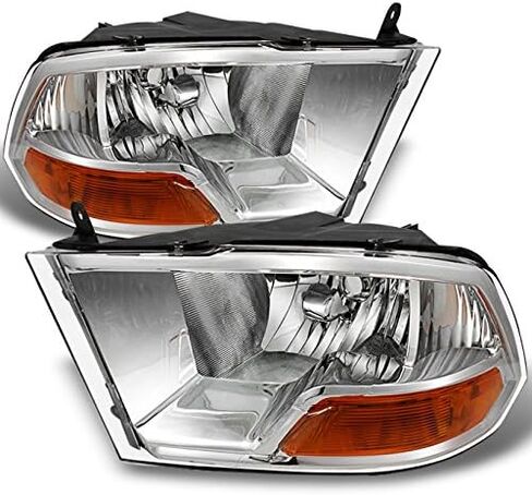 AKKON-للأسود 09-18 Ram 1500 2010-2018 Ram 2500 3500 شاحنة صغيرة المصابيح الأمامية المصابيح الأمامية استبدال مباشر in Kuwait