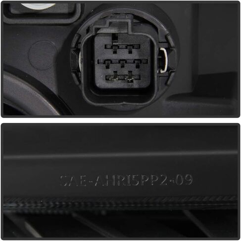 ACANII - For 2009 2010 2011 2012 Ford Flex Black Housing Halogen Headlights Headlamps Assembly Driver & Passenger Side in Saudi Arabia