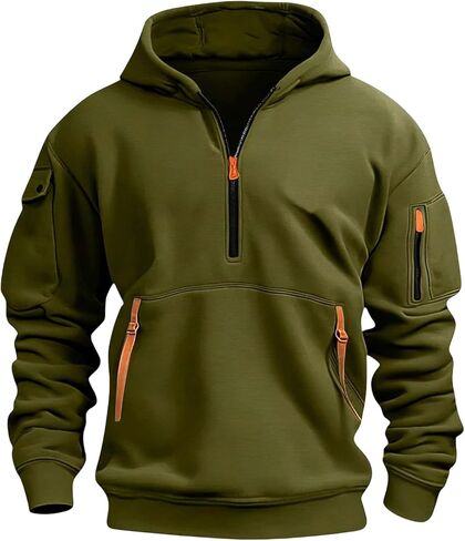 DASAYO Boys Sweatshirts Athletic Zip Up Hoodie Long Sleeve Plain Half Zip Pullover For Teens Fall Kids Clothes in Kuwait