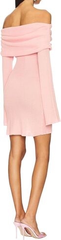SHESEEWORLD Women's Off The Shoulder Sweater Dress Long Sleeve Bodycon Ruched Party Wedding Guest Dresses in Saudi Arabia