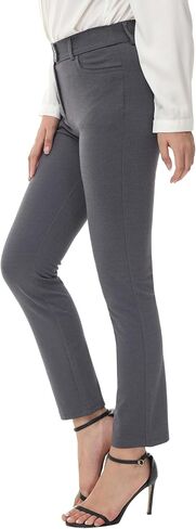 سروال اليوغا النسائي القابل للتمدد النحيف والمستقيم من ZTN مع 4 جيوب وبنطلون للعمل المكتبي والعمل الكاجوال والجولف in Kuwait