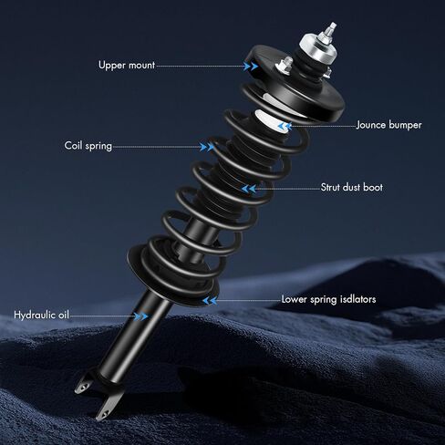 ASAPE Rear Complete Strut Assembly Fit for 2013-2017 for Honda for Accord 2.4L 2013-2017 for Honda for Accord 3.5L 172984(excluding Hybrid Models) in Saudi Arabia