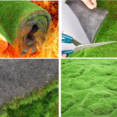 العشب الطحلب الاصطناعي، 1 × 1 متر (3.2 × 3.2 قدم) DIY محاكاة الطحلب الاصطناعي للفناء، والشرفة، والسطح، والفناء، والجدار الفني، وديكور بائع الزهور in Saudi Arabia