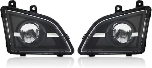 Front Bumper Fog Light Lamps Compatible with Volvo VNL Trucks 2018-2024, Clear Lens,Driver Left Side and Passenger Right Side (NORMAL WHITE) in Kuwait