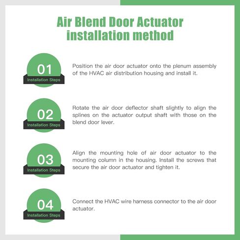 مشغل باب مزيج سخان SCITOO HVAC لتويوتا لكورولا 2003-2008، لتويوتا لماتريكس 2003-2008 604-905 عتلات باب مزيج السخان - الموضع: رئيسي؛ إعادة التدوير in Saudi Arabia