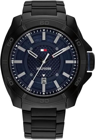 ساعة Tommy Hilfiger Windsurf للرجال كوارتز 3H - ساعة عصرية متميزة مع سيليكون متين - مقاومة للماء حتى 5 ATM/50 مترًا | 49 ملم (موديل 1792138) in Saudi Arabia