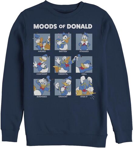 Disney Men's Mickey & Friends Moods of Donald Duck Sweatshirt in Saudi Arabia