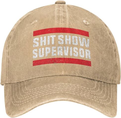 Shit Show Supervisor Hat Men Baseball Cap Fashionable Cap in Saudi Arabia