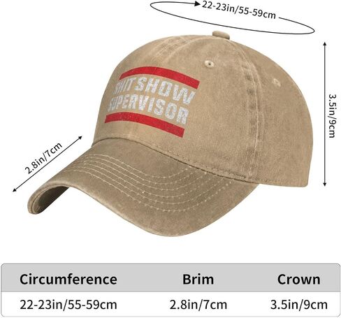 Shit Show Supervisor Hat Men Baseball Cap Fashionable Cap in Saudi Arabia