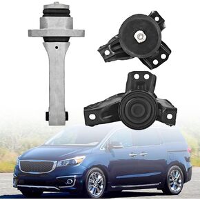 A71204 A71200 A71201 3Pcs Engine Motor Mount and Transmission Mount Set Compatible with Kia Sedona 3.3L V6 2015-2021 21950-A9001 21810-A9000 21830-A9001 in Kuwait