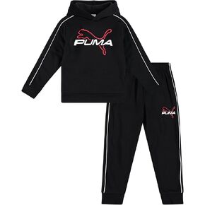 بدلة رياضية للأولاد الصغار من PUMA - قطعتان من بلوفر الصوف الناعم خفيف الوزن للأطفال الصغار وسروال الركض للأولاد (الحجم: 2T-7) in Saudi Arabia