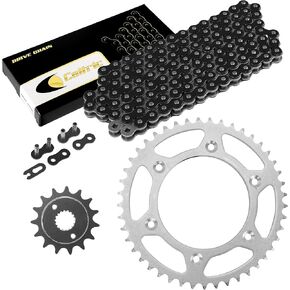 Caltric Black Drive Chain And Sprocket Kit Compatible with Honda Xr400R 1996-2004 in Kuwait