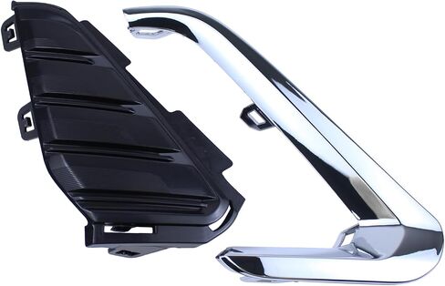Front Passenger Side Fog Light Cover Bezel and Molding Insert Chrome for GMC Terrain 2018-2021 in Saudi Arabia