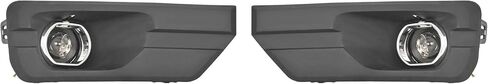 HECASA Pair Fog Light Assembly Compatible with 2013-2016 GMC Acadia 2017 Acadia Limited SL SLE SLT Denali Front Bumper Fog Lamp Bezel Cover Trim Molding Set Replacement for GM2593157 10335108 LH&RH in Saudi Arabia