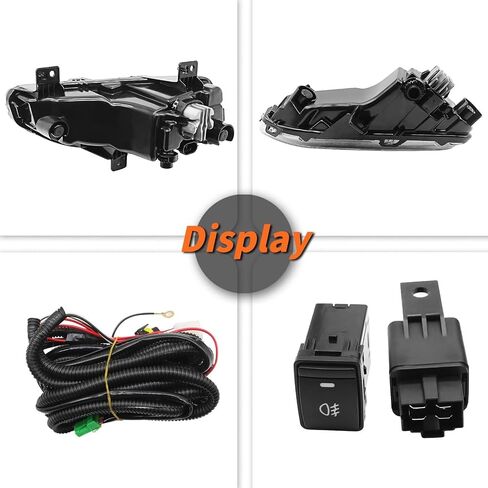 Fog Light Assembly Compatible with Frontier 2022-2024 with Switch Harnesses Left & Right 261558996C 261508996C (Not Halogen) Pair Fog Lamp in Saudi Arabia