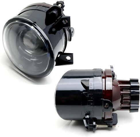 iJDMTOY Euro Clear Lens Projector Fog Light المساكن مع مصابيح الهالوجين، محولات، متوافقة مع Volkswagen Golf MK5، Jetta V in Saudi Arabia