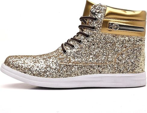 أحذية Trsorini Glitter الرجالية عالية الجودة أحذية رياضية لامعة لامعة ومزينة بالترتر للرجال in Kuwait