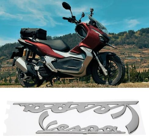 ملصق دراجة نارية Acouto لسيارة GTS300 LX125 LX150 IE Sprint Primavera 300 LX LXV ملصق شعار فائق زخرفة ثلاثية الأبعاد (فضي) in Saudi Arabia