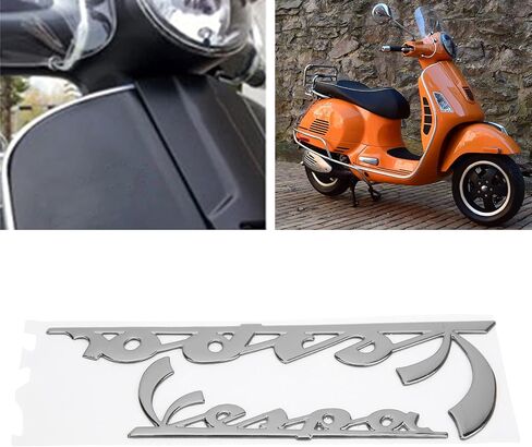 ملصق دراجة نارية Acouto لسيارة GTS300 LX125 LX150 IE Sprint Primavera 300 LX LXV ملصق شعار فائق زخرفة ثلاثية الأبعاد (فضي) in Saudi Arabia