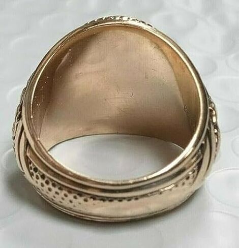 PEARL JEWELS Texas A&M College Aggie Ring, 14K Yellow Gold Finish, Men's Custom Year in Saudi Arabia