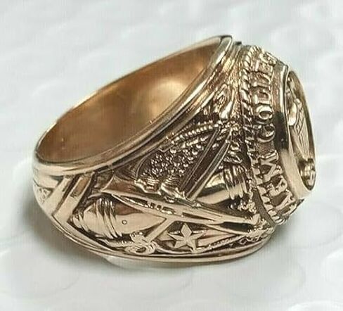 PEARL JEWELS Texas A&M College Aggie Ring, 14K Yellow Gold Finish, Men's Custom Year in Saudi Arabia