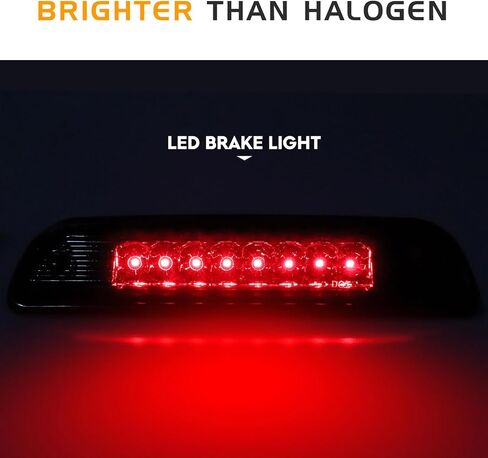 ضوء خلفي LED (دخان) + ضوء الفرامل الثالث (أحمر) مناسب لسيارة Toyota Tacoma 2005-2015 مع ضوء تشغيل ديناميكي لبدء التشغيل، مجموعة الضوء الخلفي، استبدال ضوء التوقف العالي 3 قطع in Saudi Arabia