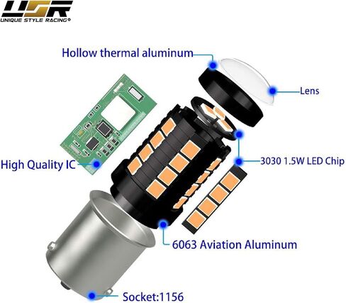 USR Canbus لا يوجد خطأ في إشارة الانعطاف الكهرماني ومصابيح LED احتياطية بيضاء عكسية - ترقية 4 قطع متوافقة مع مصابيح خلفية شاحنة تويوتا تاكوما بيك أب 2001-2004 (تناسب المخزون والعلامة التجارية DEPO) in Kuwait