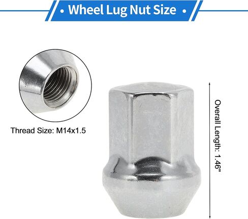 5 Pcs M14x1.5 Lug Nuts for Land Rover Discovery Sport 2015-2021 Alloy Steel Wheel Lug Nuts No.T4A2670/LR001381/9G911K024AA Silver Tone in Saudi Arabia