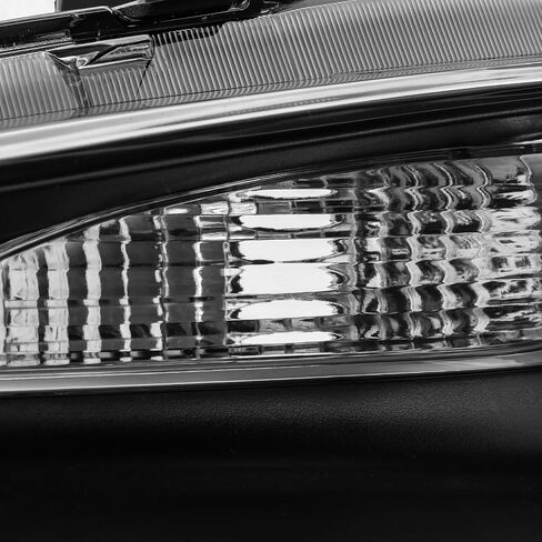 AKKON - Fits 2015-2017 Chrysler 200 [Halogen Type] Projector Black Headlights Pair Driver+Passenger w/o LED DRL Running in Saudi Arabia