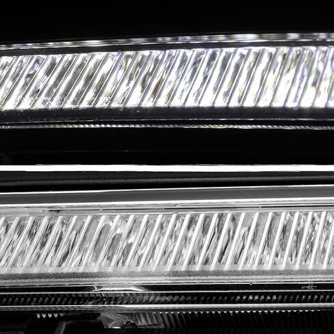 AKKON - Fits 2015-2017 Chrysler 200 [Halogen Type] Projector Black Headlights Pair Driver+Passenger w/o LED DRL Running in Saudi Arabia