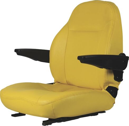Black Talon Premium Highback Steel Tractor Seat — Yellow, Model# 440002YE in Saudi Arabia