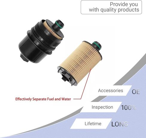 Ecodiesel Engine Oil Filter Compatible with Jeep Gladiator 2021-2024 / Wrangler 2020-2024 - for Ram 1500 DT 2020-2024 V6 3.0L Replaces # 68507598AA 68498720AA in Saudi Arabia