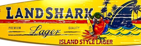 Landshark Parrot Fishtail Surfboard 46.5 in x 9 in x .05 in in Saudi Arabia