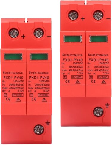 2P Protective Devices 2pcs 2P Protective Devices 40KA DC Photovoltaic Arrester with Remote Protectors (DC 500V) in Saudi Arabia
