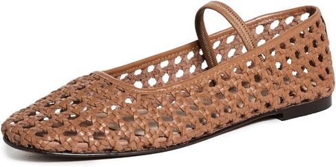 حذاء باليه مسطح من Madewell The Greta من الجلد المعدني فضي 10 م in Kuwait